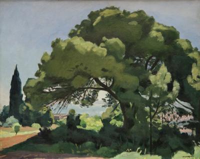 photograph “« Pine in Algiers » (1932), Albert Marquet (1875-1947)” par David Farreny — www.farreny.net — Musée des Beaux-Arts, Bordeaux, France, Aquitaine, Gironde, peinture, painting, tableau, XXe siècle, 20th century, art, nature, arbre, tree, pin, pine, mer, sea, Méditerranée, Mediterranean