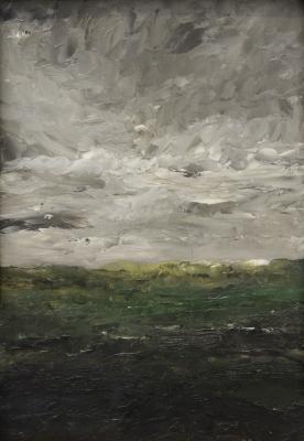 photograph “« Landscape study (Heden) » (1905), August Strindberg (1849-1912)” par David Farreny — www.farreny.net — Thielska galleriet, galerie Thiel, Thiel gallery, musée, museum, Djurgården, Stockholm, Suède, Sweden, tableau, peinture, painting, XXe siècle, 20th century, Landskapsstudie (Heden), August Strindberg, 1905, paysage, landscape, nuages, clouds, nature